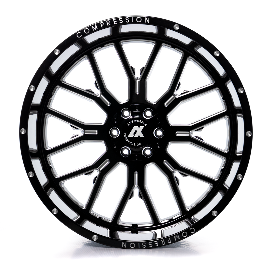 AXE Compression Forged Off-Road AX6.0 26x14 -76 8x170 Gloss Black Milled