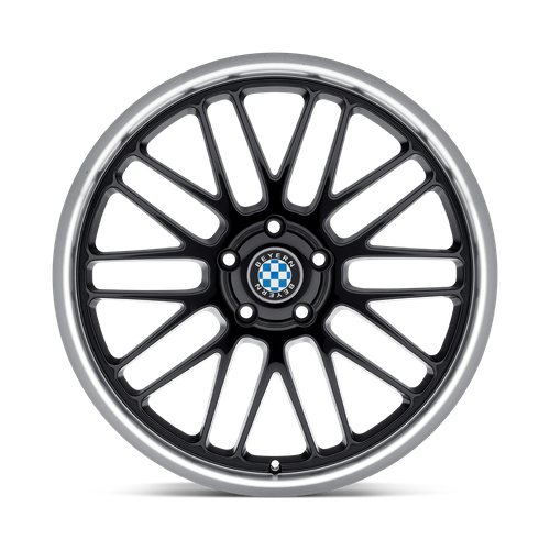 Beyern MESH 18X8.5 15 5X120/5X4.72 GLOSS BLACK W/ MIRROR CUT LIP