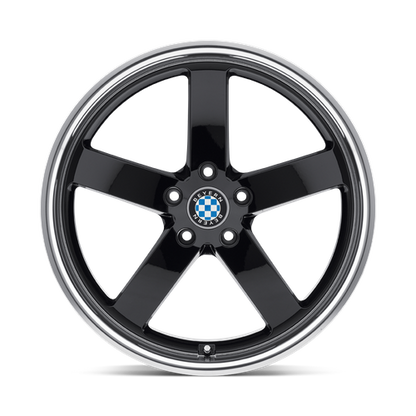 Beyern RAPP 18X8.5 15 5X120/5X4.72 GLOSS BLACK W/ MIRROR CUT LIP
