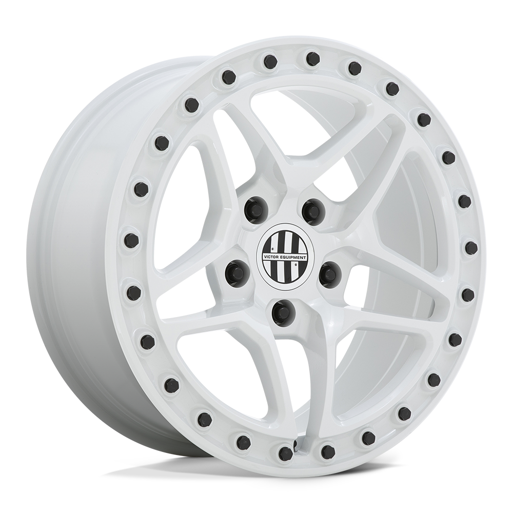 Victor Equipment BERG 18X8 20 5X130/5X130 GLOSS WHITE WITH BLACK BOLTS