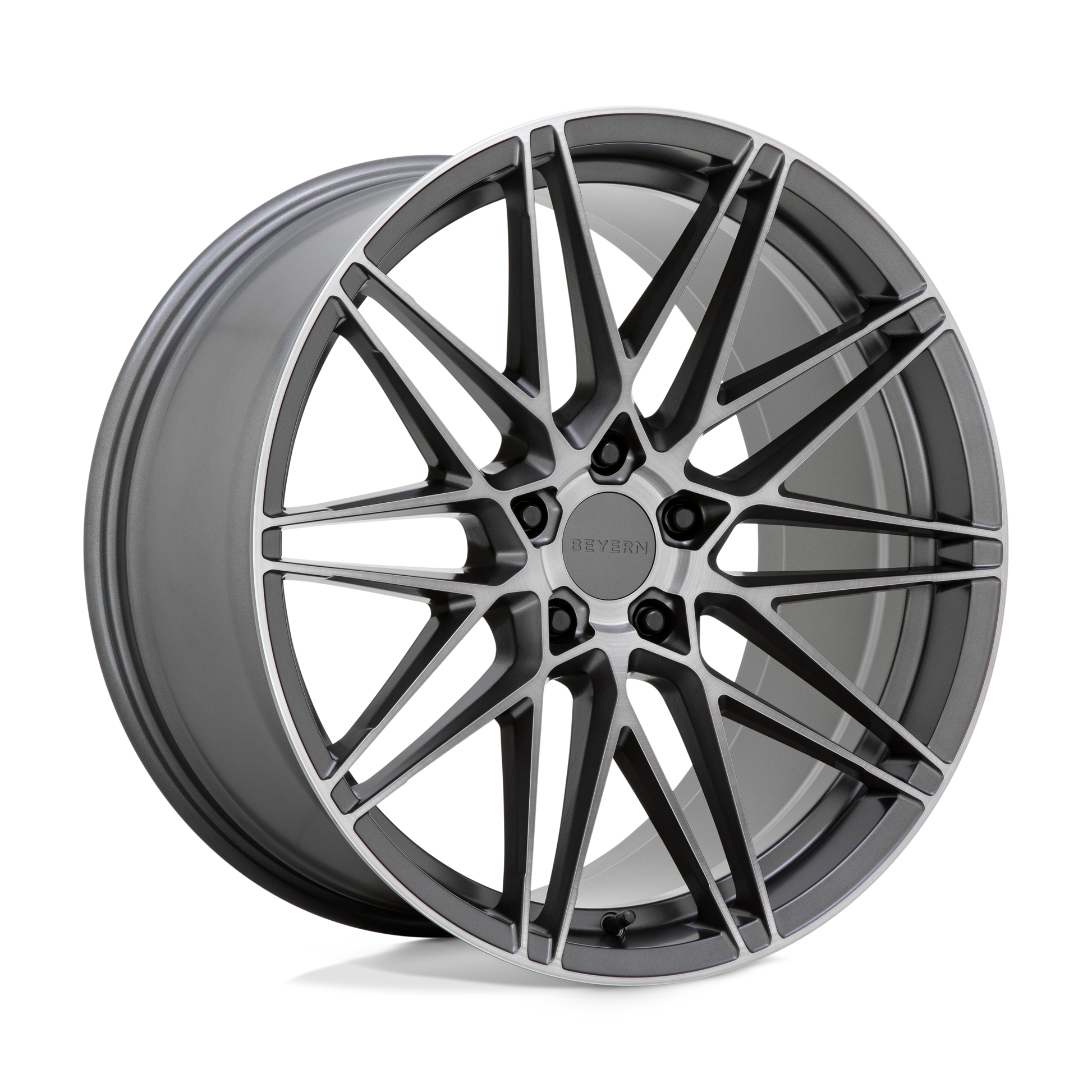 Beyern DAMON 18X8.5 20 5X112/5X112 MATTE GUNMETAL WITH BRUSHED FACE