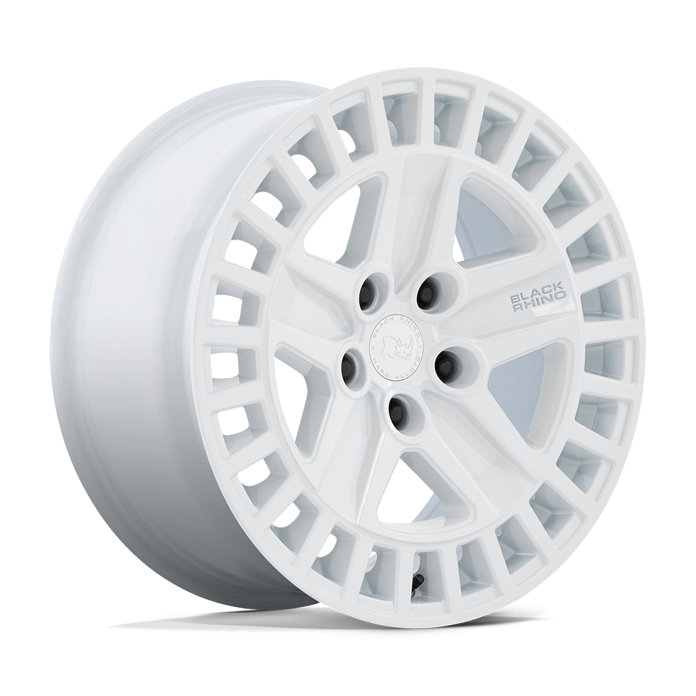 BLACK RHINO ALSTON 18X8.5 25 5X114.3 GLOSS WHITE