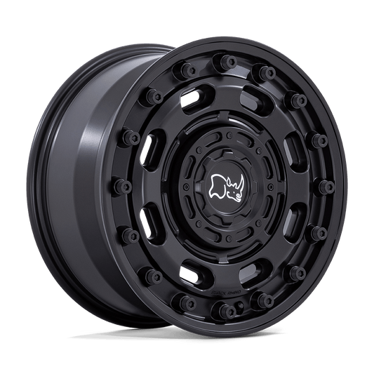 BLACK RHINO ATLAS 17X8 38 6X130 MATTE BLACK