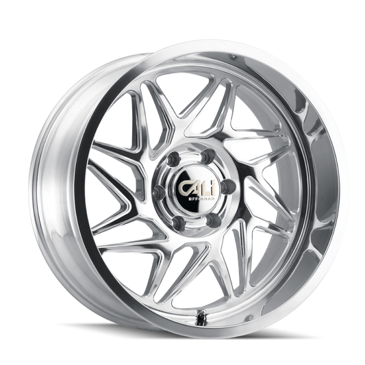CALI OFF-ROAD GEMINI 9112 20X10 -25MM 8x165.1 125.2MM POLISHED/MILLED SPOKES