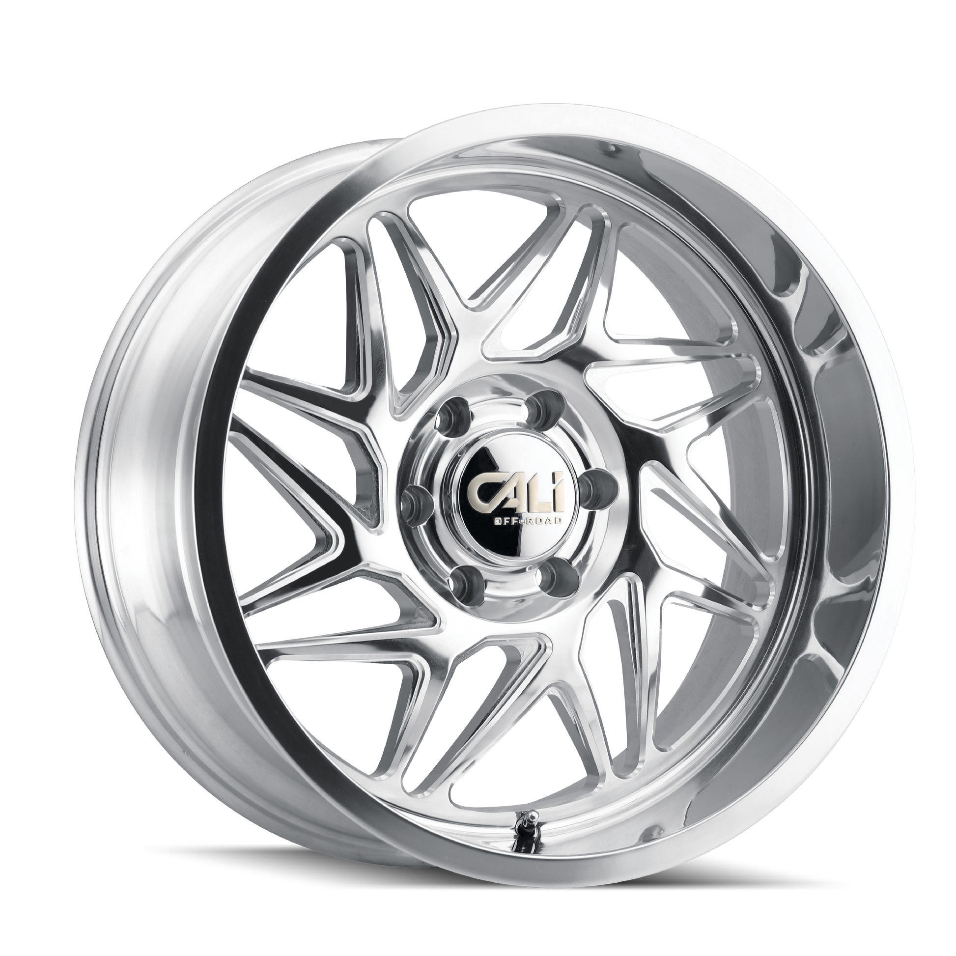 CALI OFF-ROAD GEMINI 9112 20X12 -51MM 6x135 87.1MM POLISHED/MILLED SPOKES
