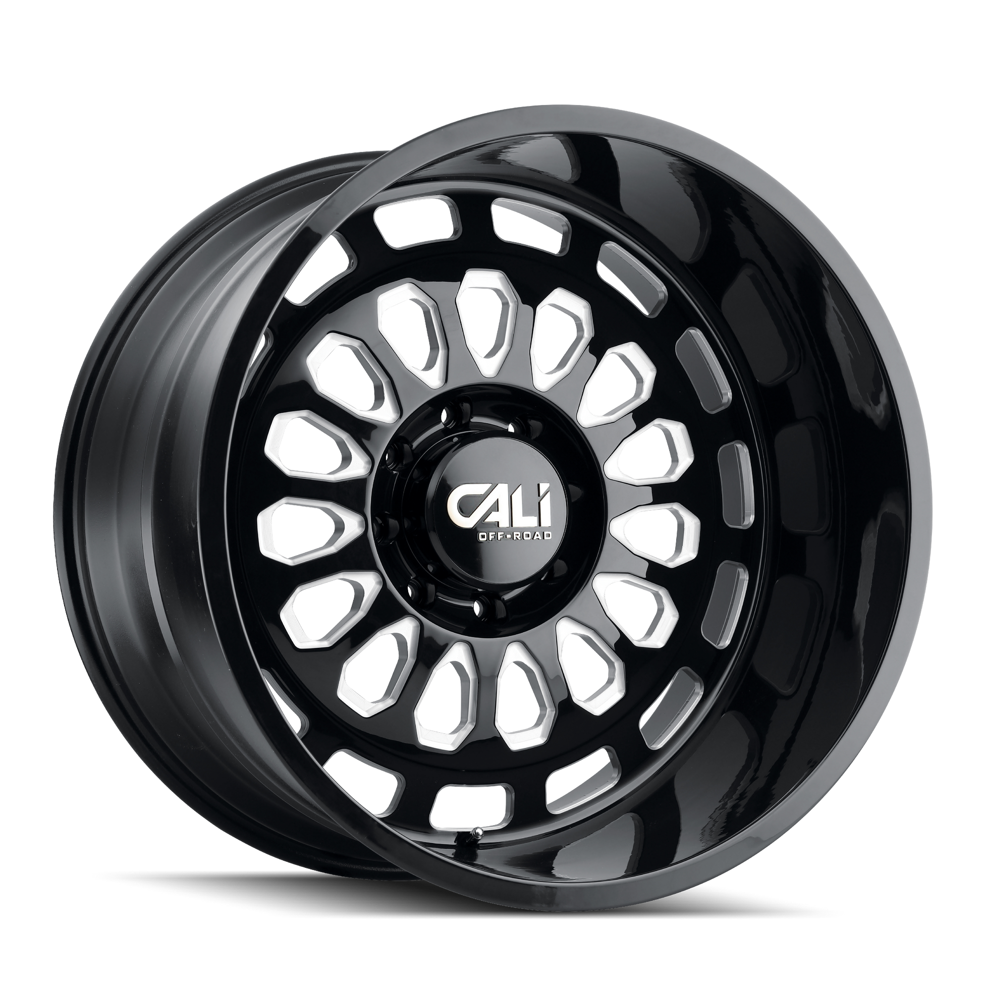 CALI OFF-ROAD PARADOX 9113 20X10 -25MM 6x135 87.1MM GLOSS BLACK/MILLED SPOKES