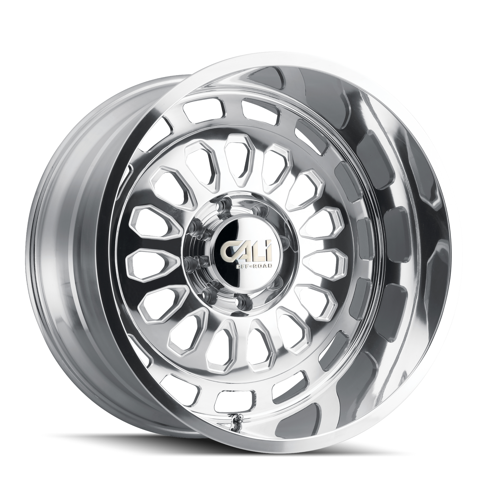 CALI OFF-ROAD PARADOX 9113 20X10 -25MM 6x135 87.1MM POLISHED/MILLED SPOKES