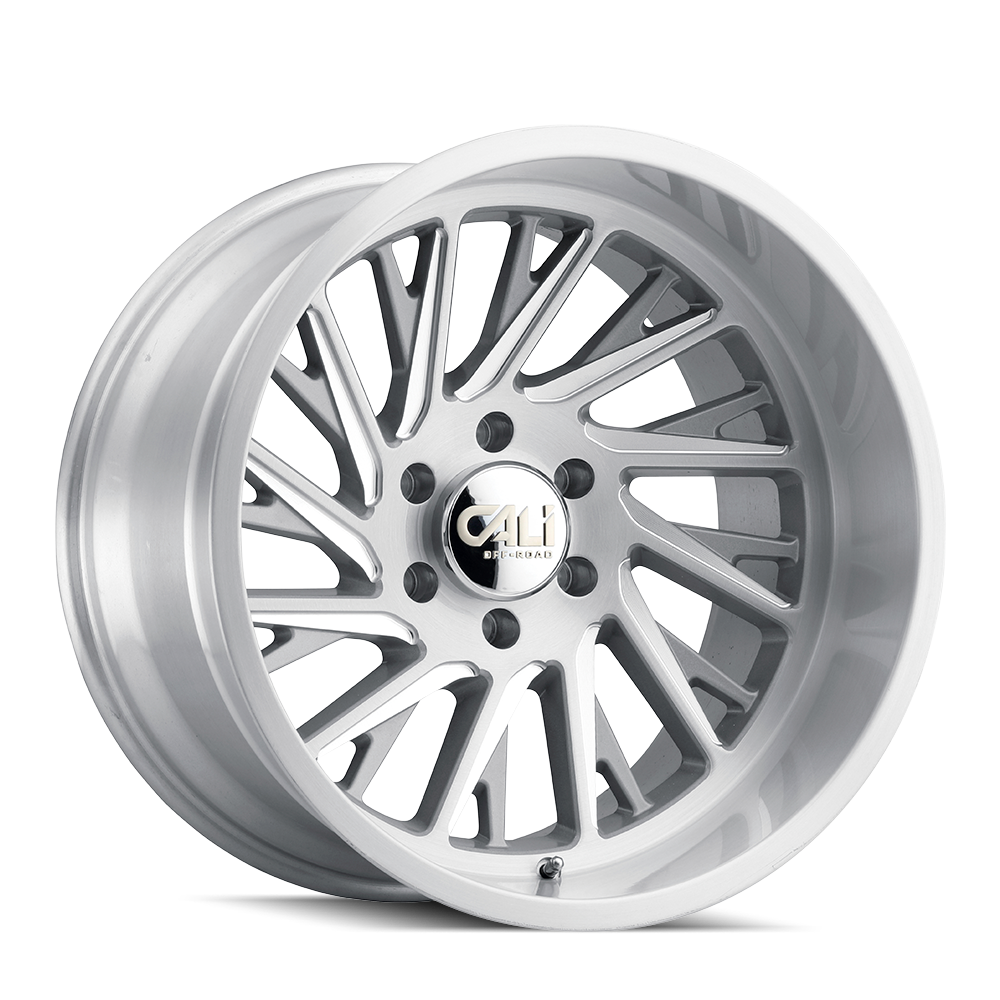 CALI OFF-ROAD INVADER 9115 22X12 -51 8x165.1 BRUSHED & CLEAR COATED
