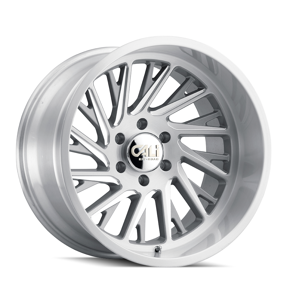 CALI OFF-ROAD INVADER 9115 22X12 -51 6x139.7 BRUSHED & CLEAR COATED