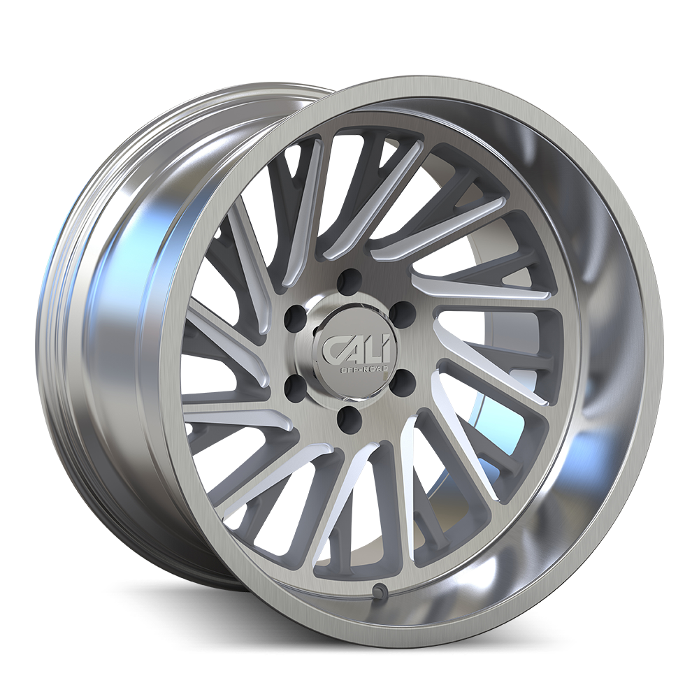 CALI OFF-ROAD PURGE 9114 22X12 -51MM 8x165.1 125.2MM BRUSHED CLEAR GLOSS