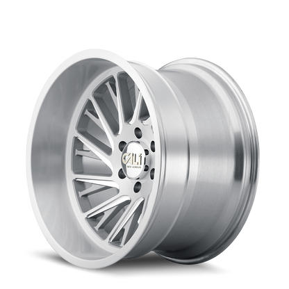 CALI OFF-ROAD INVADER 9115 20X10 -25 8x165.1 BRUSHED & CLEAR COATED