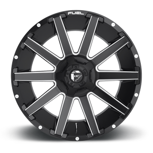 Fuel Contra D616 22x12 -44 8x170 Matte Black and Milled