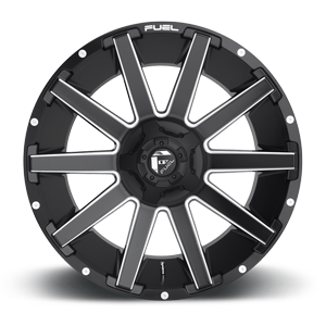 Fuel Contra D616 22x10 -18 5x114.3(5x4.5)/5x127(5x5) Matte Black and Milled