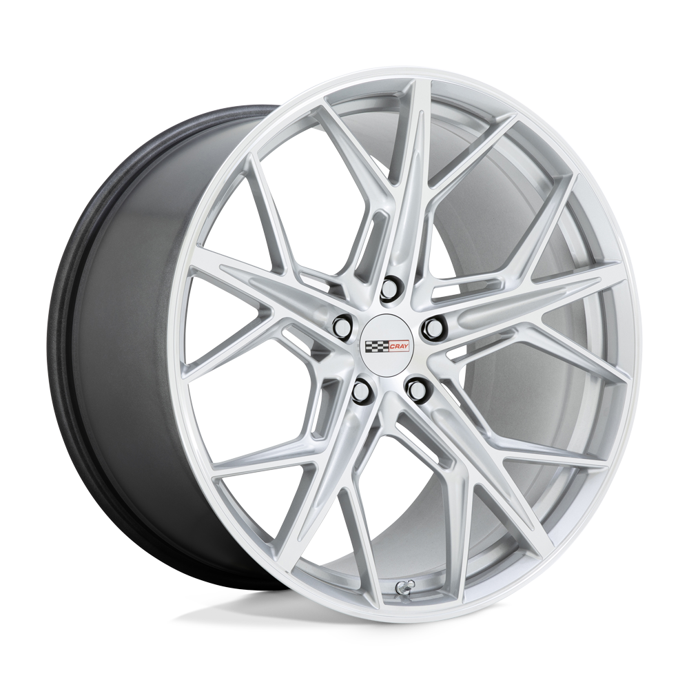 Cray HAMMERHEAD 18X9 50 5X120.65/5X4.75 GLOSS SILVER W/ MIRROR CUT FACE