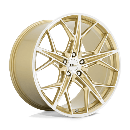 Cray HAMMERHEAD 22X12 52 5X120/5X4.72 GLOSS GOLD W/ MIRROR CUT FACE