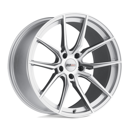 Cray SPIDER 18X9.5 56 5X120.65/5X4.75 SILVER W/ MIRROR CUT FACE