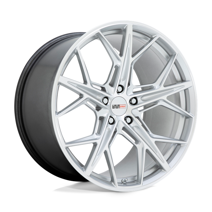 Cray HAMMERHEAD 18X9 50 5X120.65/5X4.75 GLOSS SILVER W/ MIRROR CUT FACE