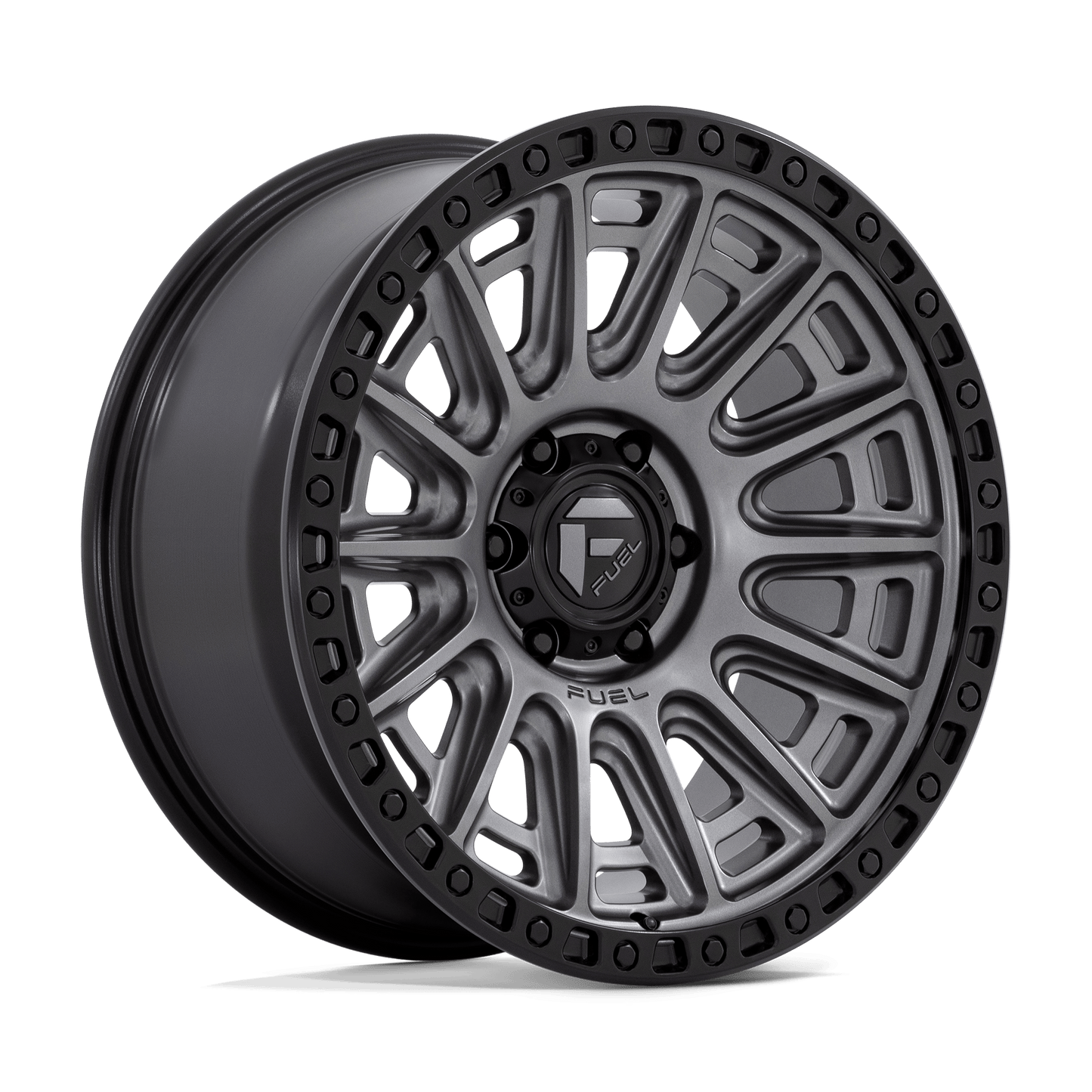 FUEL 1PC D835 CYCLE 20X9 1 6X135 MATTE GUNMETAL WITH BLACK RING