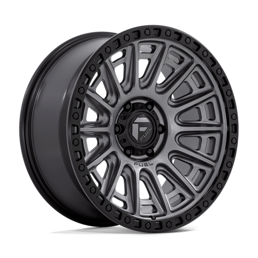 FUEL 1PC D835 CYCLE 20X9 1 6X135 MATTE GUNMETAL WITH BLACK RING