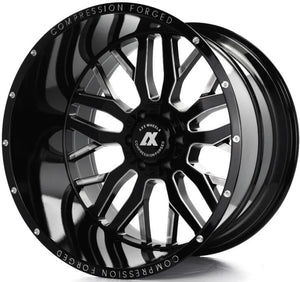 AXE Compression Forged Off-Road AX1.0 22x12 -44 6x135/6x139.7 (6x5.5) Gloss Black Milled