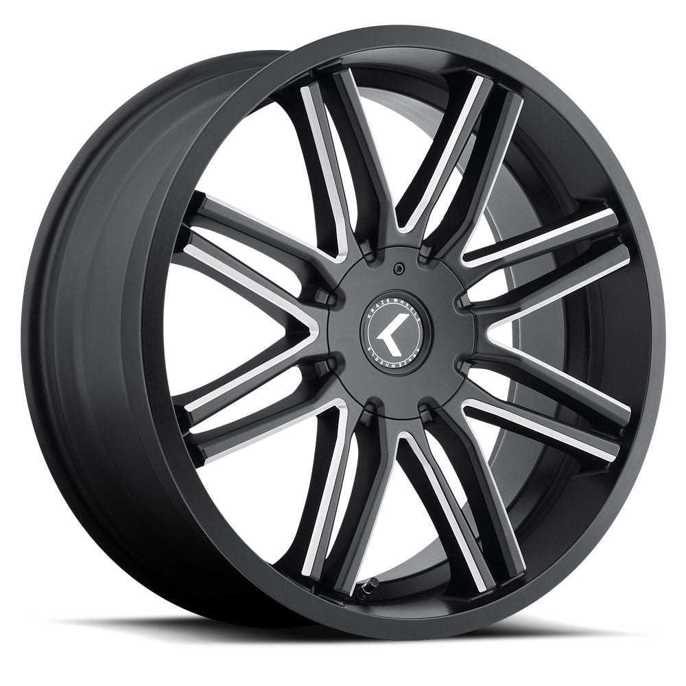 KRAZE CRAY KR141 20X8.5 35 5x108/5x114.3 BLACK/MACHINED