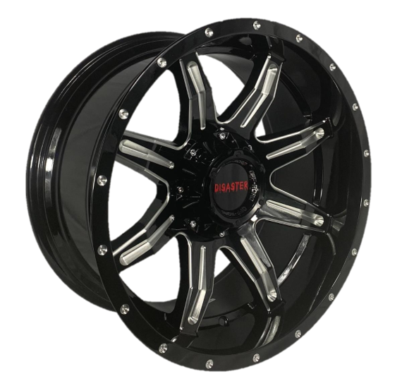 Offroad Disaster D02 20x10 -12 5x139.7/5x150 Gloss Black Milled