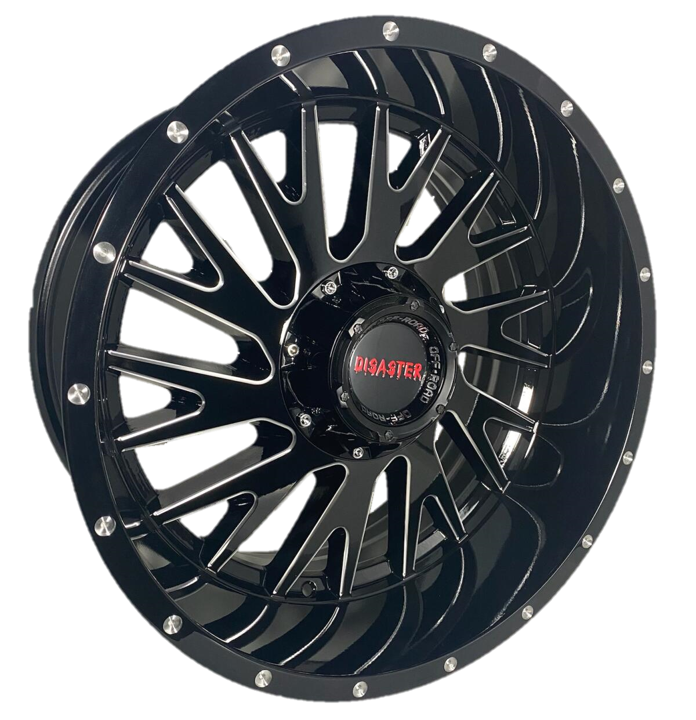 Offroad Disaster D03 20x10 -12 5x139.7/5x150 Gloss Black Milled