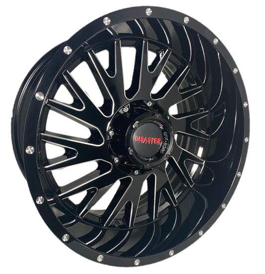 Offroad Disaster D03 20x10 -12 5x127/5x139.7 Gloss Black Milled
