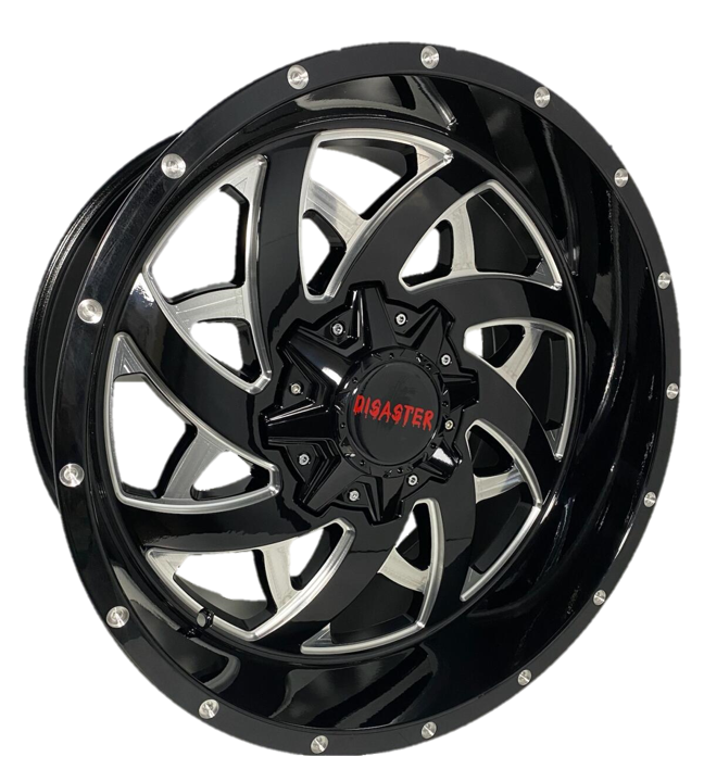 Offroad Disaster D94 20x10 -12 6x135/6x139.7 Gloss Black Milled