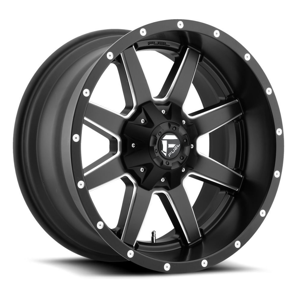 Fuel Maverick D538 20x10 -24 8x165.1(8x6.5) Black and Milled