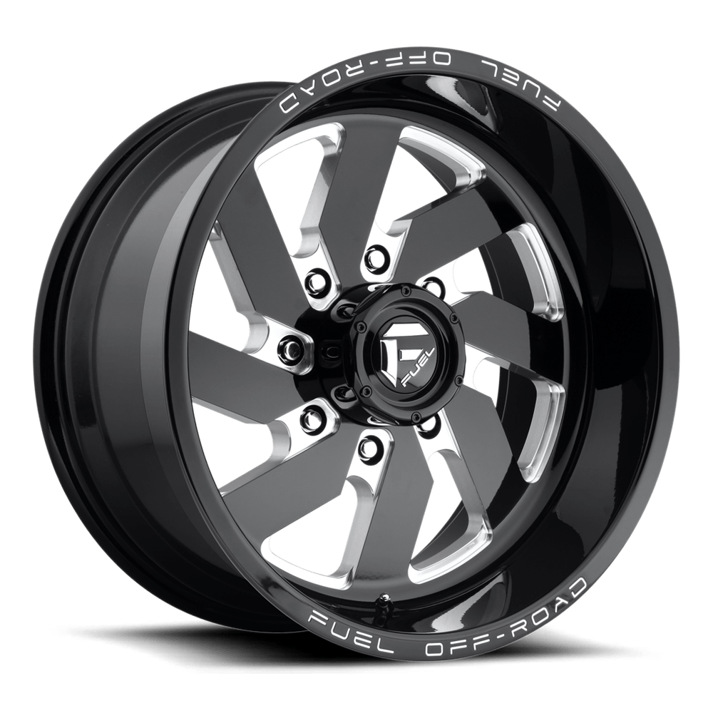 FUEL 1PC D582 TURBO 20X10 -18 6X139.7 GLOSS BLACK MILLED