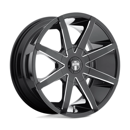 DUB 1PC S109 PUSH 20X8.5 35 6X120/6X132/6X120/132 GLOSS BLACK MILLED
