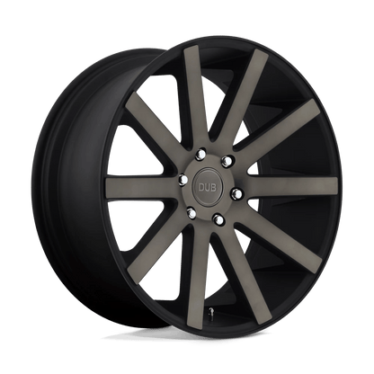 DUB 1PC S121 SHOT CALLA 22X9.5 30 6X135/6X5.3 MATTE BLACK DOUBLE DARK TINT