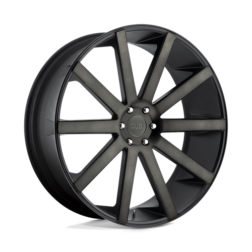 DUB 1PC S121 SHOT CALLA 22X9.5 30 6X135/6X5.3 MATTE BLACK DOUBLE DARK TINT