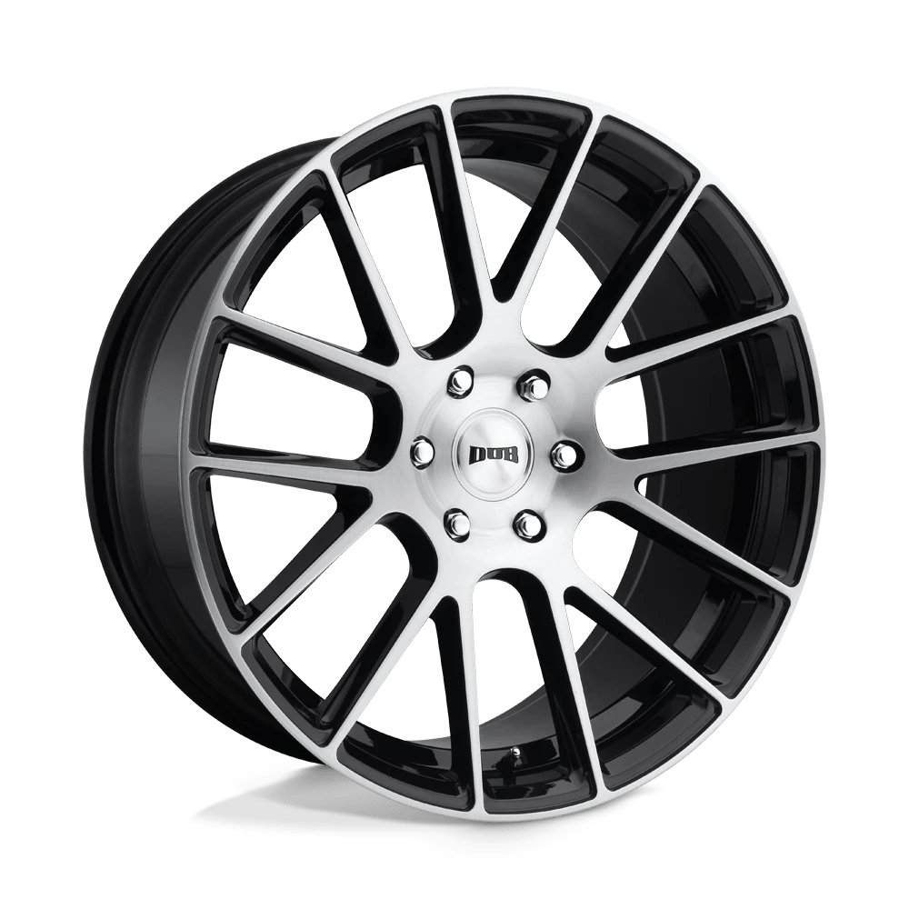 DUB 1PC S206 LUXE 20X9 30 6X139.7/6X5.5 GLOSS BLACK BRUSHED