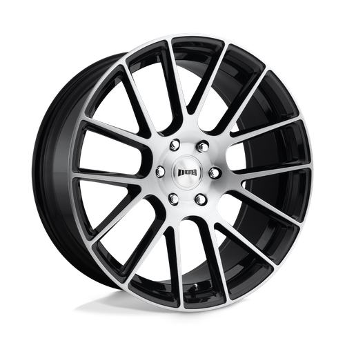 DUB 1PC S206 LUXE 20X9 30 6X139.7/6X5.5 GLOSS BLACK BRUSHED