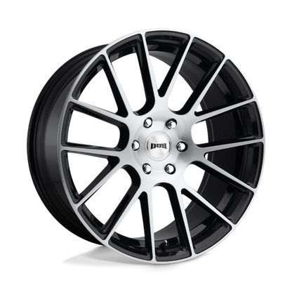 DUB 1PC S206 LUXE 22X9.5 30 6X139.7/6X5.5 GLOSS BLACK BRUSHED