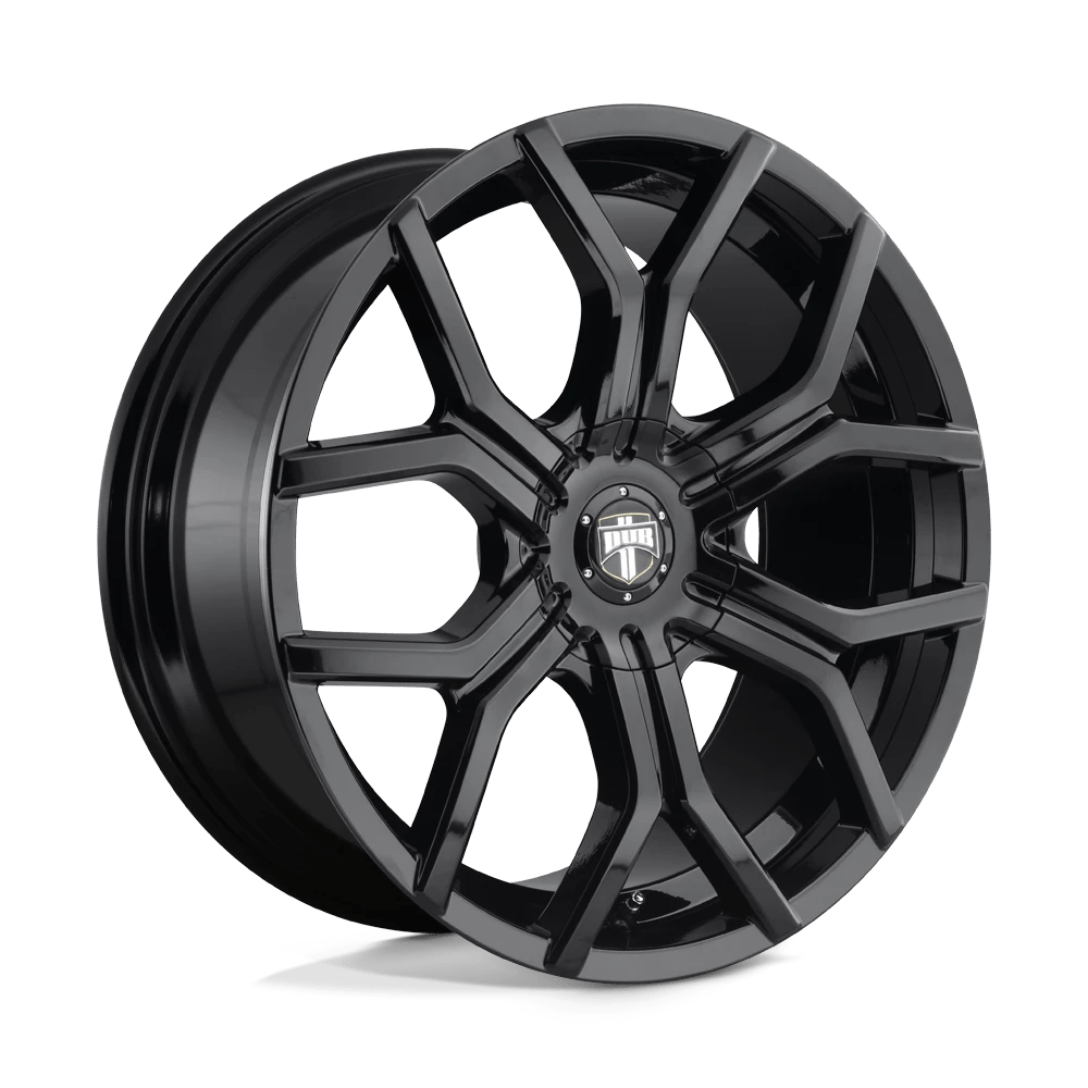 DUB 1PC S208 ROYALTY 22X9.5 30 6X120/6X132/6X120/132 GLOSS BLACK