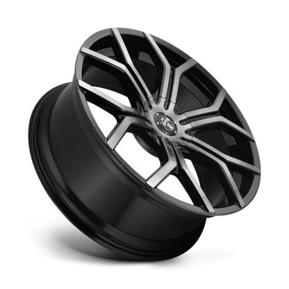 DUB 1PC S209 ROYALTY 22X9.5 32 5X112 GLOSS MACHINED DOUBLE DARK TINT