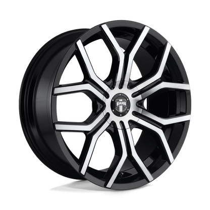 DUB 1PC S209 ROYALTY 22X9.5 30 6X120/6X132/6X120/132 GLOSS MACHINED DOUBLE DARK TINT