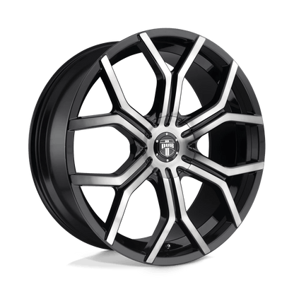 DUB 1PC S209 ROYALTY 22X9.5 32 5X112 GLOSS MACHINED DOUBLE DARK TINT