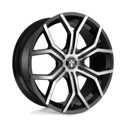 DUB 1PC S209 ROYALTY 22X9.5 30 6X120/6X132/6X120/132 GLOSS MACHINED DOUBLE DARK TINT