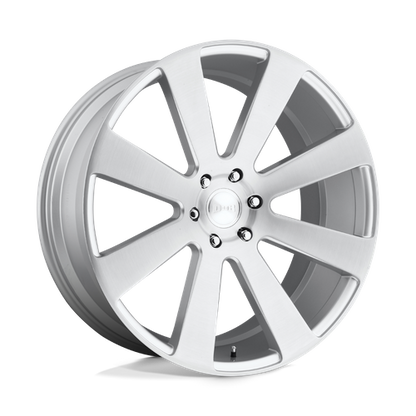 DUB 1PC S213 8-BALL 22X9.5 30 6X139.7/6X5.5 GLOSS SILVER BRUSHED