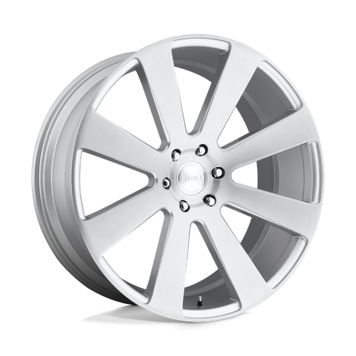 DUB 1PC S213 8-BALL 22X9.5 30 6X139.7/6X5.5 GLOSS SILVER BRUSHED