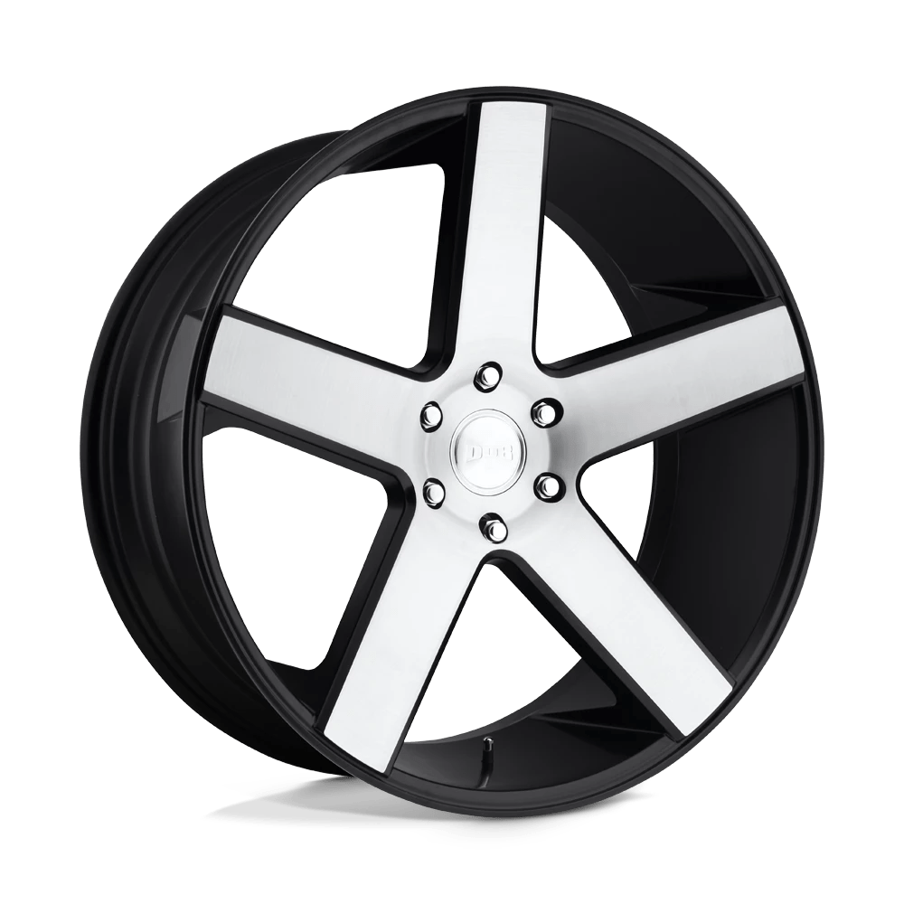 DUB 1PC S217 BALLER 24X10 11 5X127/5X5.0 GLOSS BLACK BRUSHED