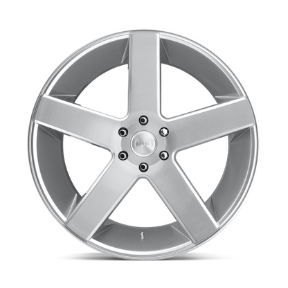 DUB 1PC S218 BALLER 24X10 11 5X127/5X5.0 GLOSS SILVER BRUSHED