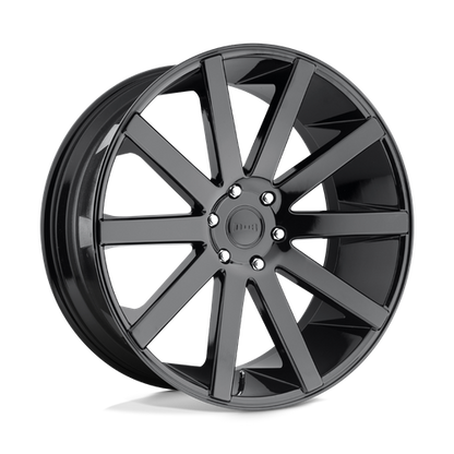 DUB 1PC S219 SHOT CALLA 24X10 30 6X139.7/6X5.5 GLOSS BLACK