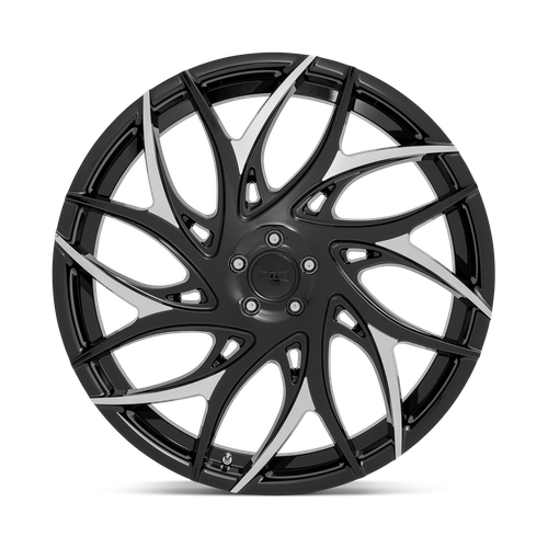 DUB 1PC S259 G.O.A.T. 24X10 10 5X127/5X5.0 Gloss Black With Machined Spokes