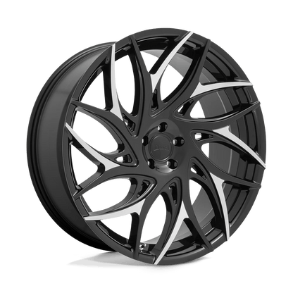 DUB 1PC S259 G.O.A.T. 24X10 10 5X127/5X5.0 Gloss Black With Machined Spokes
