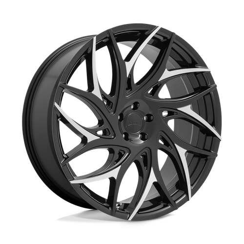 DUB 1PC S259 G.O.A.T. 24X10 10 5X127/5X5.0 Gloss Black With Machined Spokes